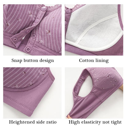 Design for Senior Front Closure Cotton Bra