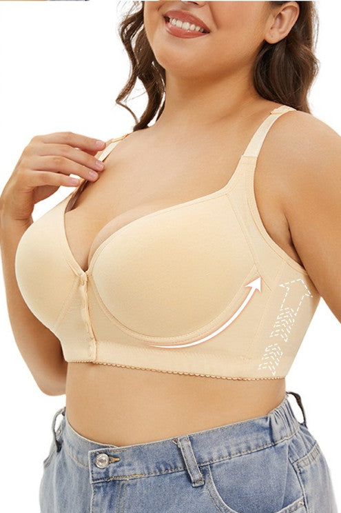 2025 COMFORTABLE FRONT BUTTON BRA Beige