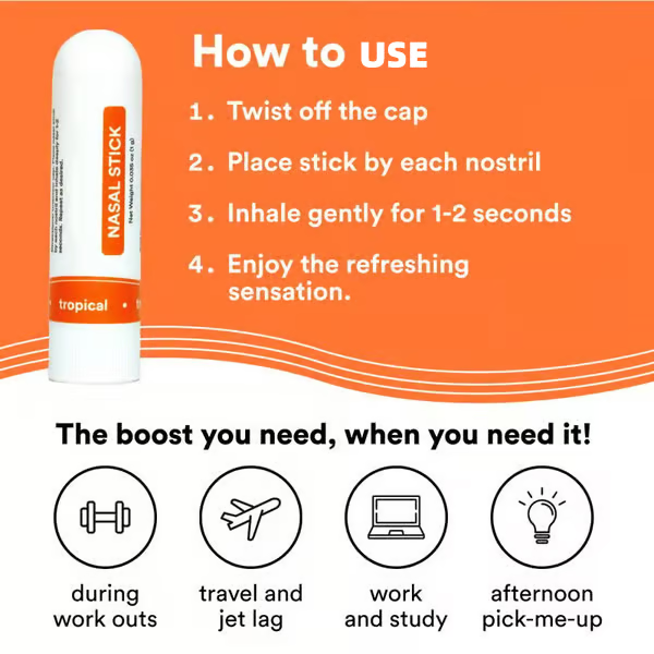 🔥Last Day Special 49% OFF🔥 -Nasal Stick：Free Your Nose | Featured on SharkTank | Powerful Essential Oils with Vapor Flow Technology | Breathe In Life