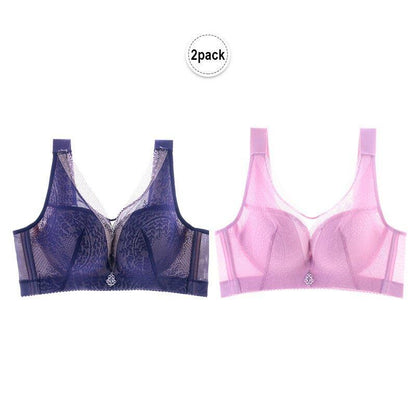 PLUS SIZE WIRELESS BREAST-RECEIVING ADJUSTABLE PUSH UP BRA