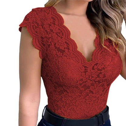 Lace Top Plus Size Push Up Wirefree Bra