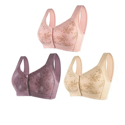🔥Buy 1 Get 3(3packs)🔥 Mama Cotton Front Closure Bra(Buy 2 sets freee shipping)