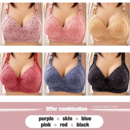 2022 Large size thin underwear anti-sagging bra
