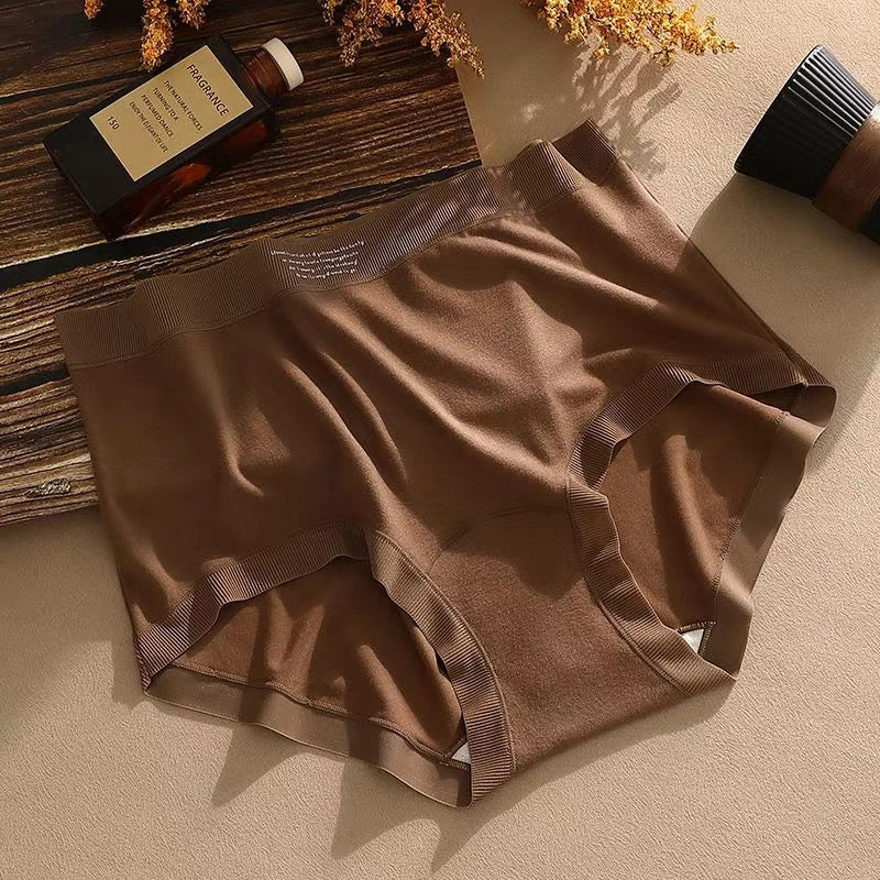 High waist womens underwear tummy control warm antibacterial panties