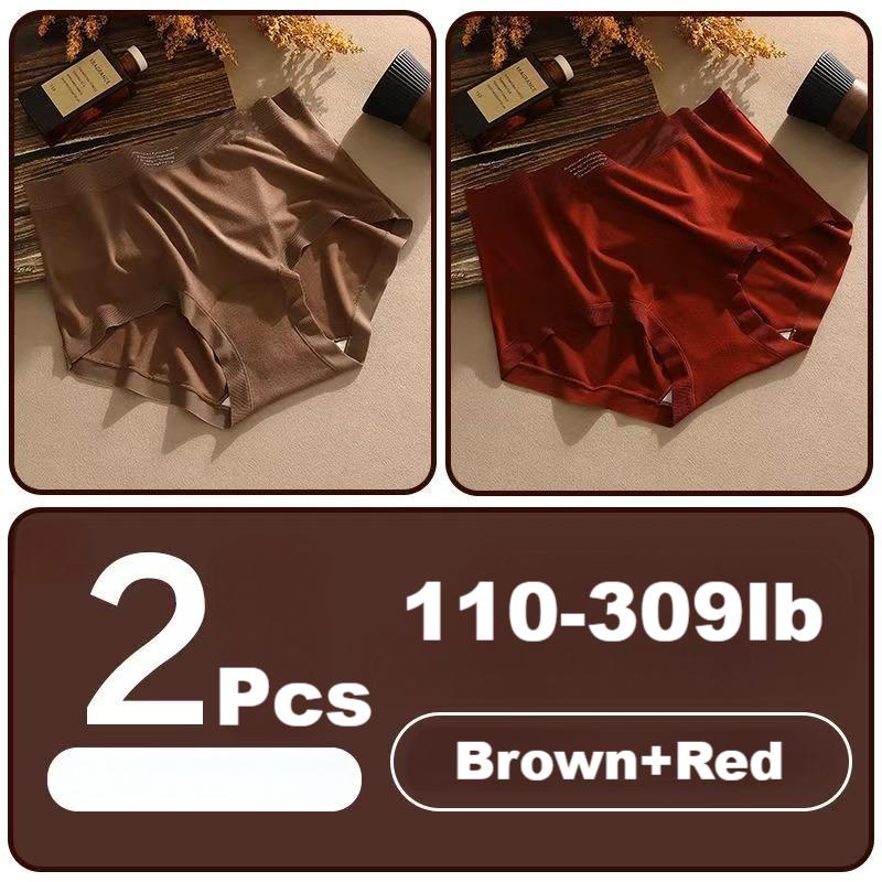 High waist womens underwear tummy control warm antibacterial panties