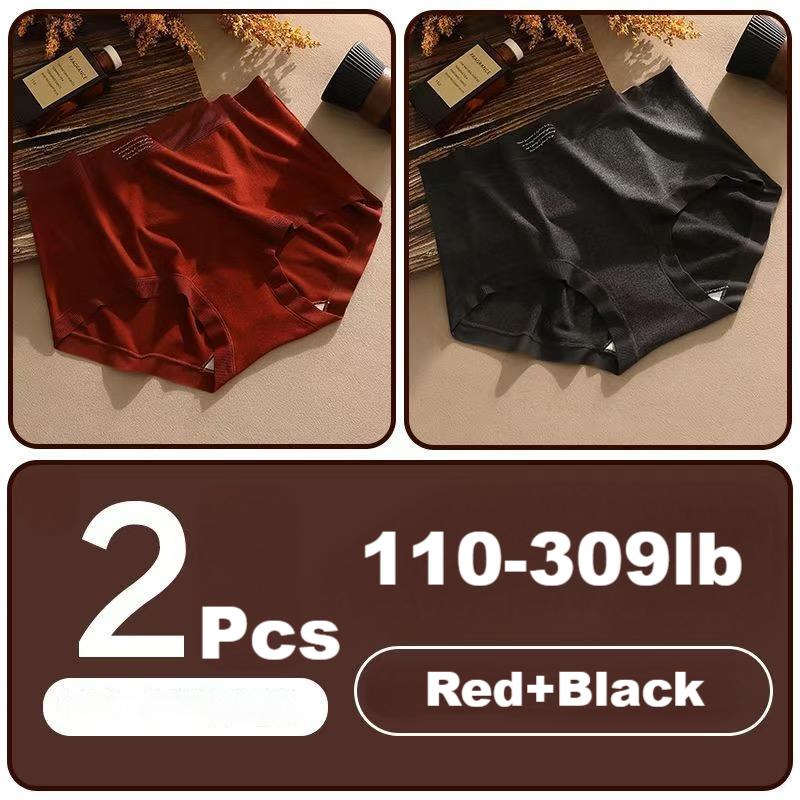 High waist womens underwear tummy control warm antibacterial panties