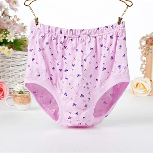New High-Waist Ladies Cotton Panties Plus Sizes