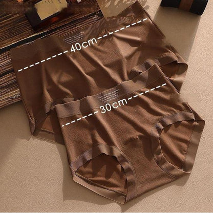 High waist womens underwear tummy control warm antibacterial panties
