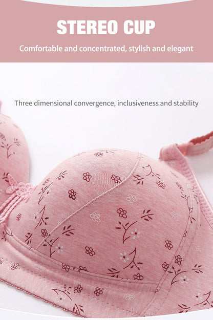 2022 Large size thin underwear anti-sagging bra