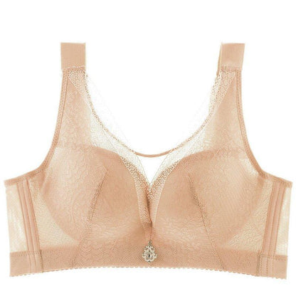 PLUS SIZE WIRELESS BREAST-RECEIVING ADJUSTABLE PUSH UP BRA