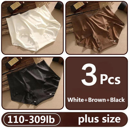 High waist womens underwear tummy control warm antibacterial panties