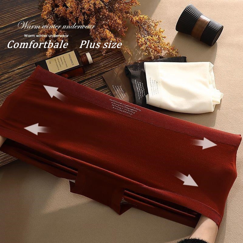 High waist womens underwear tummy control warm antibacterial panties
