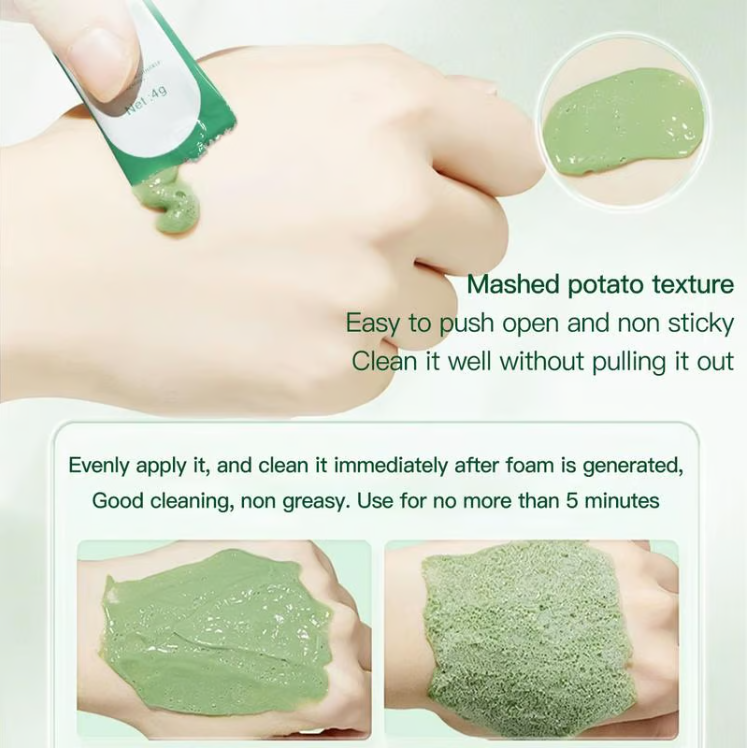 Natural Organic Avocado deep cleansing bubble mask