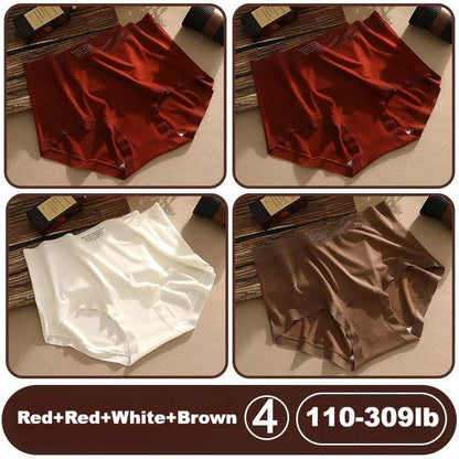 High waist womens underwear tummy control warm antibacterial panties