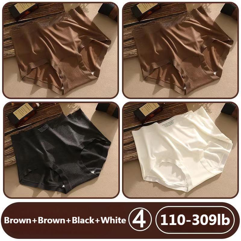 High waist womens underwear tummy control warm antibacterial panties