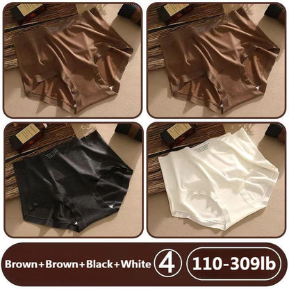 High waist womens underwear tummy control warm antibacterial panties