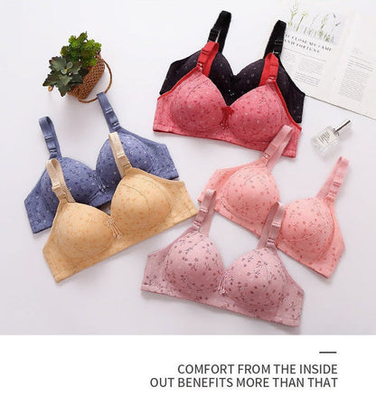 2022 Large size thin underwear anti-sagging bra
