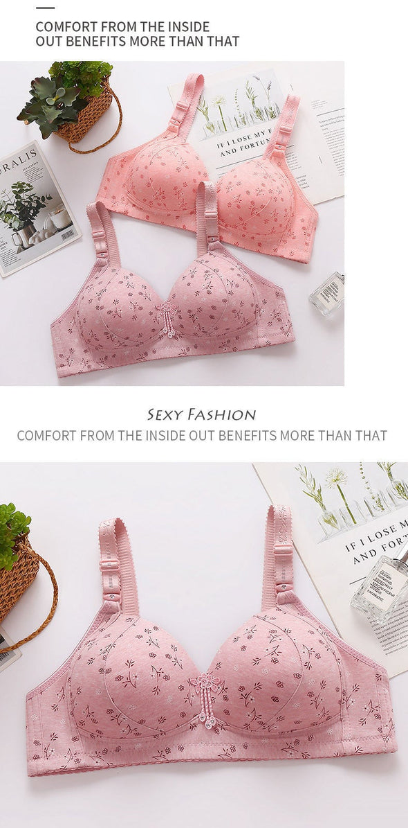 2022 Large size thin underwear anti-sagging bra