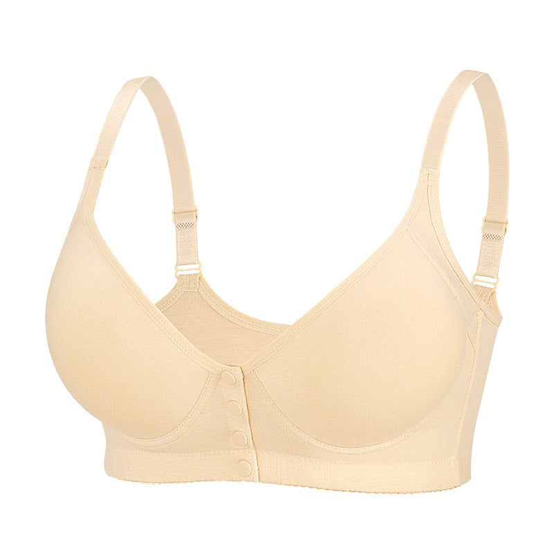 2025 COMFORTABLE FRONT BUTTON BRA Beige
