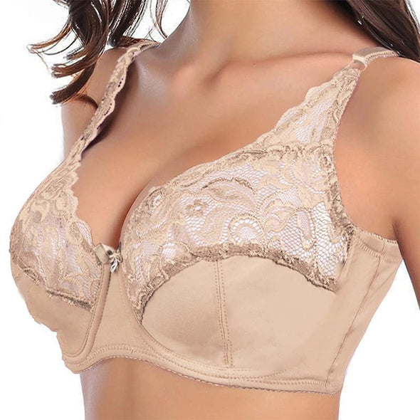 2022 Womens plus size sexy hollow lace bra