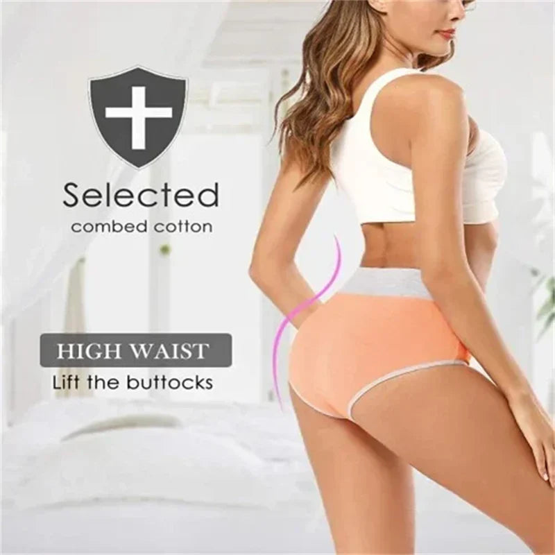 Buy 5 Get 5 Free Cotton Breathable Moisture-absorbing Antibacterial Underwear