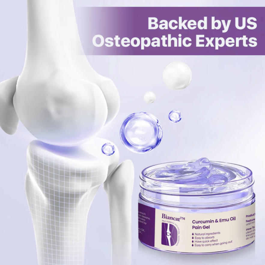 Biancat® Curcumin & Emu Oil Pain Gel – 🏥Backed by US Osteopathic Experts