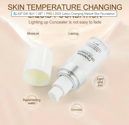 🎁LAST DAY BUY 1 GET 1 FREE🔥2025 Colour Changing Mature Skin Foundation