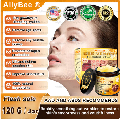 Mayo Clinic Official: AllyBee® Skin Treatment Cream Anti-aging, Hydrating, Skin Repair, Even Tone, Acne and Dark Spot Treatment, Wart and Mole Removal, Psoriasis Relief