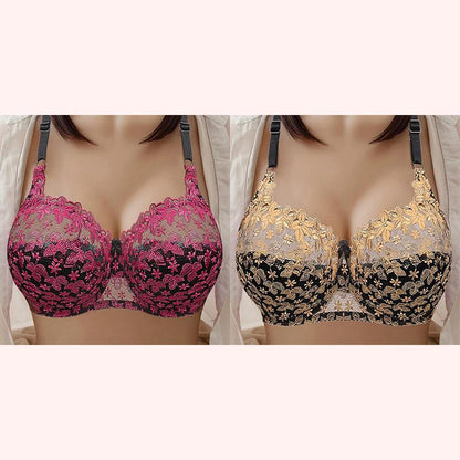 PLUS SIZE BRA WOMEN UNDERWEAR WIRE FREE COMFORT SOFT THIN BREATHABLE