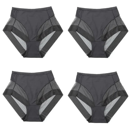 High Waist Ice Silk Seamless Shaping Briefs