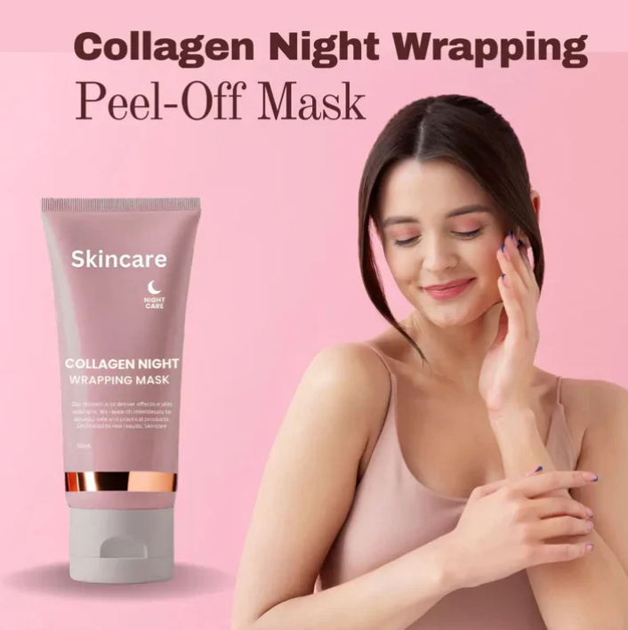Skincare Korean Collagen Night Wrapping Peel Off Mask