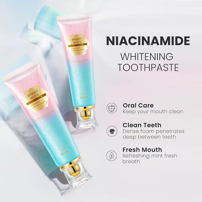 ✨ 🦷 Niacinamide Whitening Toothpaste - For Healthier, Whiter Teeth!