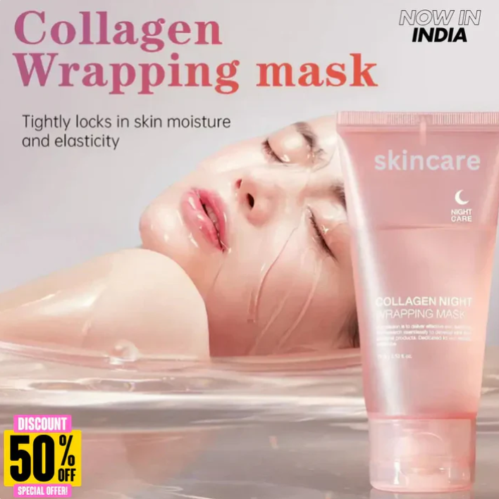 Skincare Korean Collagen Night Wrapping Peel Off Mask