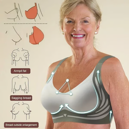 🎁Last Day Buy 1 Get 3 Packs🔥Super Gather Bra | Wireless Push-up Bra👍No More Sagging Breasts